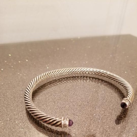 David Yurman Jewelry - David Yurman Diamond Amethyst Large Bracelet